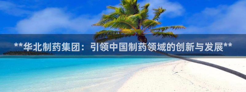 九游老哥俱乐部官网登录：**华北制药集团：引领中国制药领域的创新与发展**