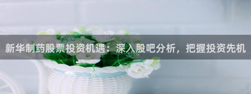 九游会老哥俱乐部必备的交流社区论坛：新华制药股票投资机遇：深入股吧分析，把握投资先机