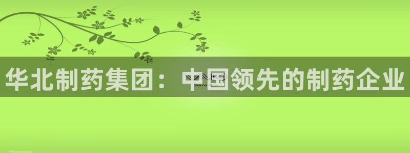 9游会老哥俱乐部：华北制药集团：中国领先的制药企业
