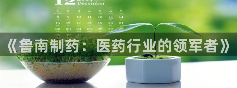 九游老哥俱乐部登录：《鲁南制药：医药行业的领军者》