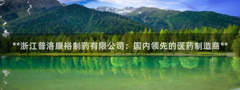 九游会老哥俱乐部论坛版：**浙江普洛康裕制药有限公司：国内领先的医药制造商**