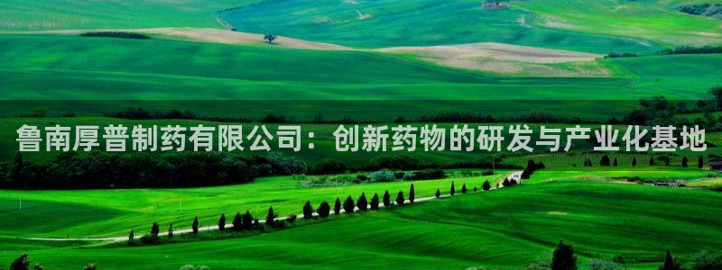 九游会老哥必备的交流社区：鲁南厚普制药有限公司：创新药物的研发与产业化基地