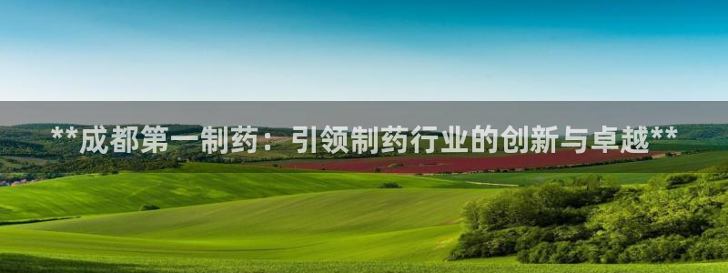 九游会老哥：**成都第一制药：引领制药行业的创新与卓越**