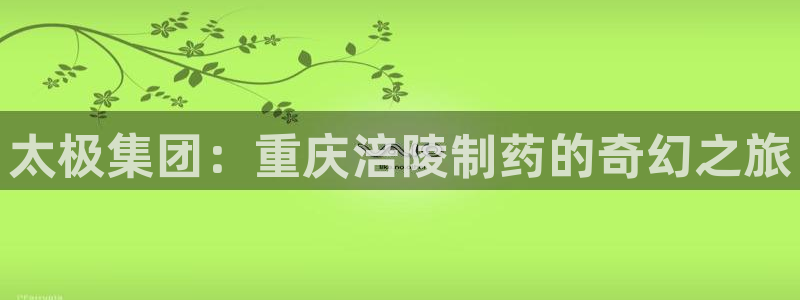 九游会老哥必备的交流社区九：太极集团：重庆涪陵制药的奇幻之旅